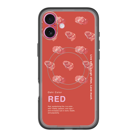 スリムプロテクションプレミアムケース with MagSafe［ RED-Meat ］