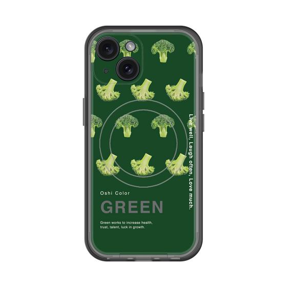 スリムプロテクションプレミアムケース with MagSafe［ GREEN-Broccoli ］