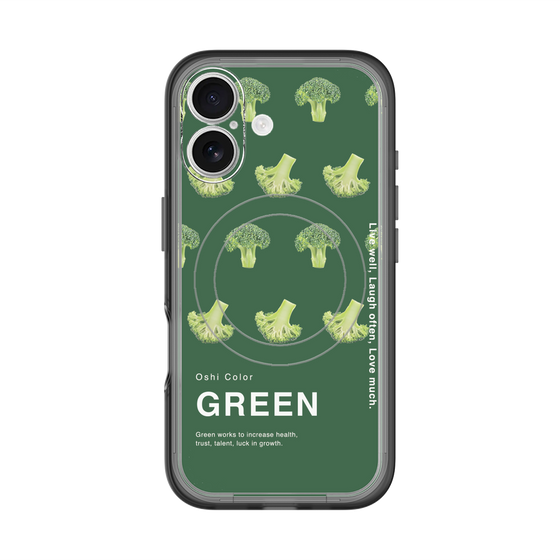 スリムプロテクションプレミアムケース with MagSafe［ GREEN-Broccoli ］