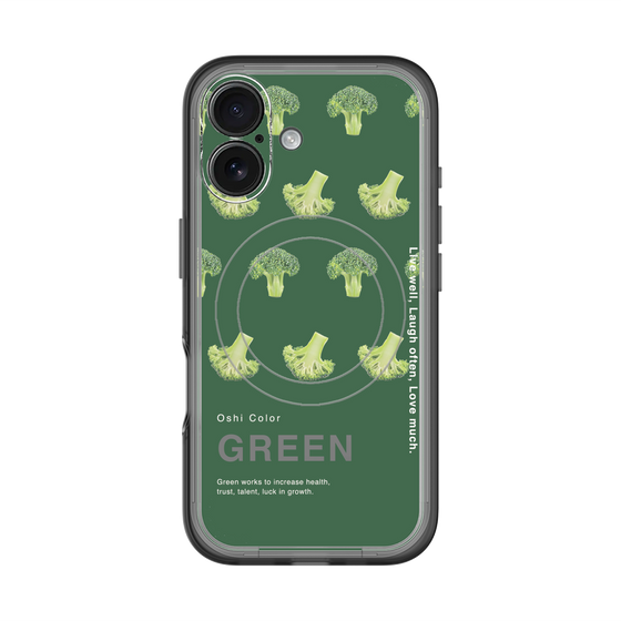 スリムプロテクションプレミアムケース with MagSafe［ GREEN-Broccoli ］