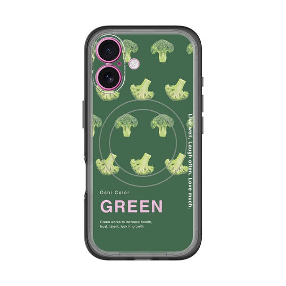 スリムプロテクションプレミアムケース with MagSafe［ GREEN-Broccoli ］