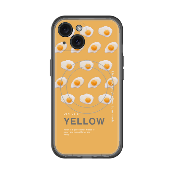 スリムプロテクションプレミアムケース with MagSafe［ YELLOW-Egg ］
