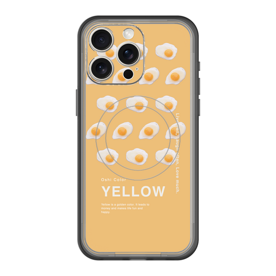 スリムプロテクションプレミアムケース with MagSafe［ YELLOW-Egg ］