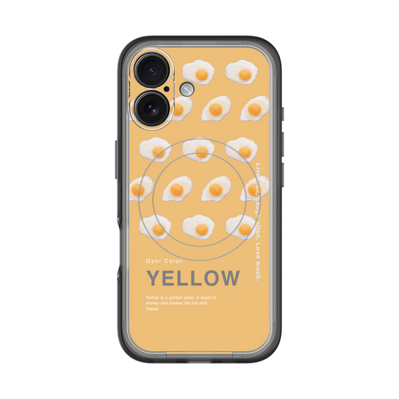 スリムプロテクションプレミアムケース with MagSafe［ YELLOW-Egg ］