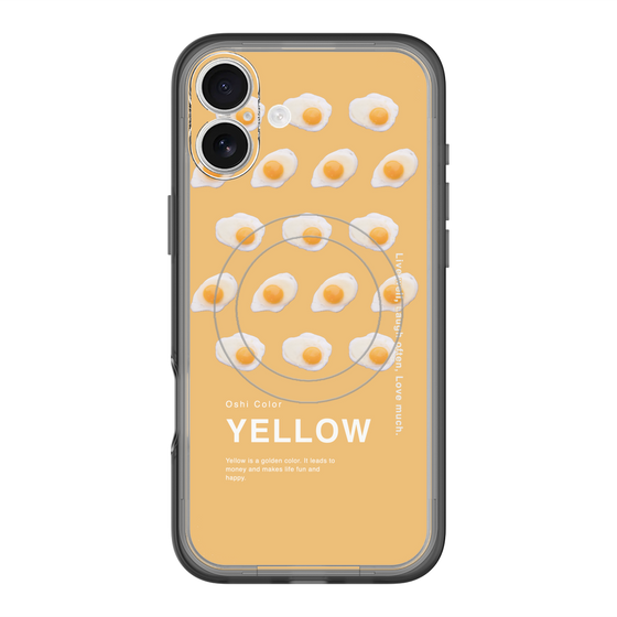 スリムプロテクションプレミアムケース with MagSafe［ YELLOW-Egg ］