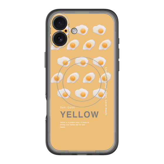 スリムプロテクションプレミアムケース with MagSafe［ YELLOW-Egg ］