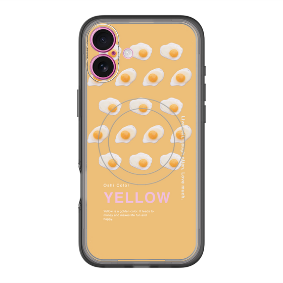スリムプロテクションプレミアムケース with MagSafe［ YELLOW-Egg ］