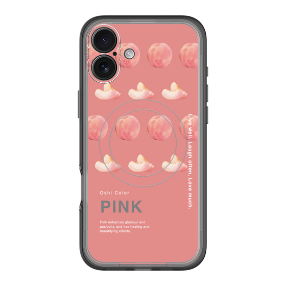 スリムプロテクションプレミアムケース with MagSafe［ PINK-Peach ］