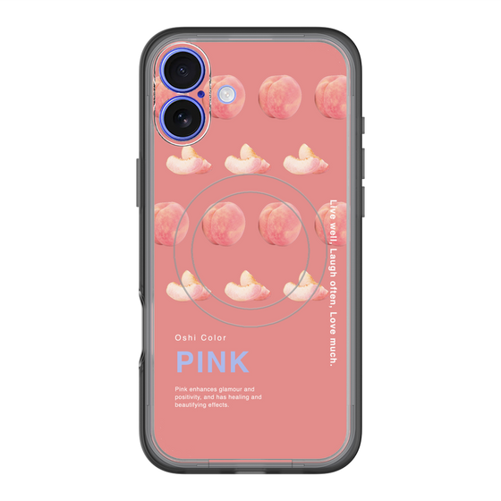 スリムプロテクションプレミアムケース with MagSafe［ PINK-Peach ］