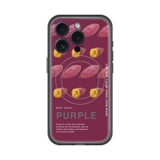 スリムプロテクションプレミアムケース with MagSafe［ PURPLE-Sweet potato ］