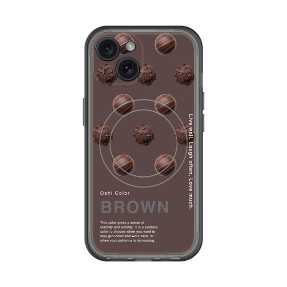スリムプロテクションプレミアムケース with MagSafe［ BROWN-Chocolate ］