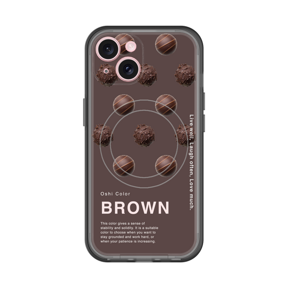 スリムプロテクションプレミアムケース with MagSafe［ BROWN-Chocolate ］