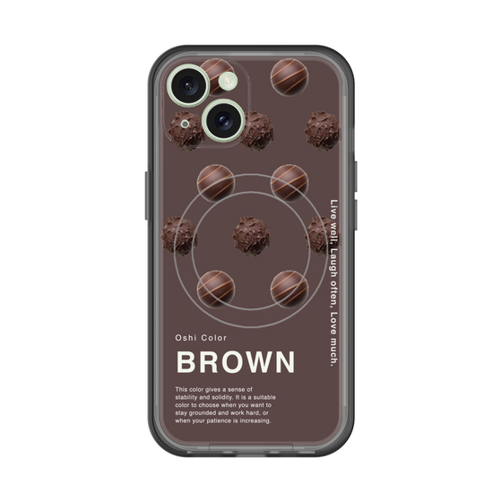 スリムプロテクションプレミアムケース with MagSafe［ BROWN-Chocolate ］