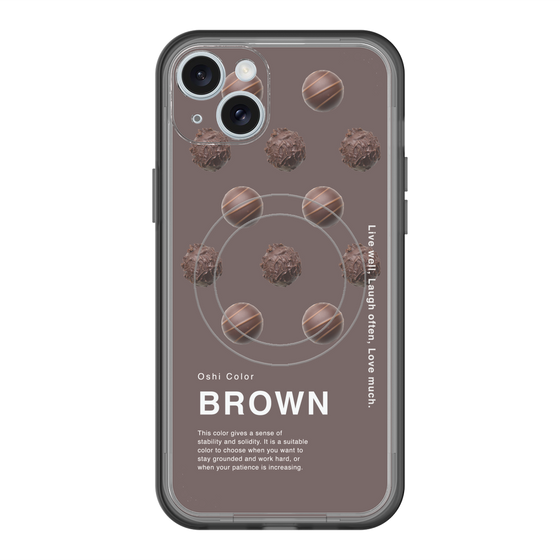 スリムプロテクションプレミアムケース with MagSafe［ BROWN-Chocolate ］
