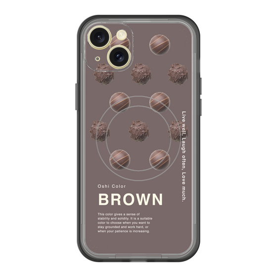 スリムプロテクションプレミアムケース with MagSafe［ BROWN-Chocolate ］