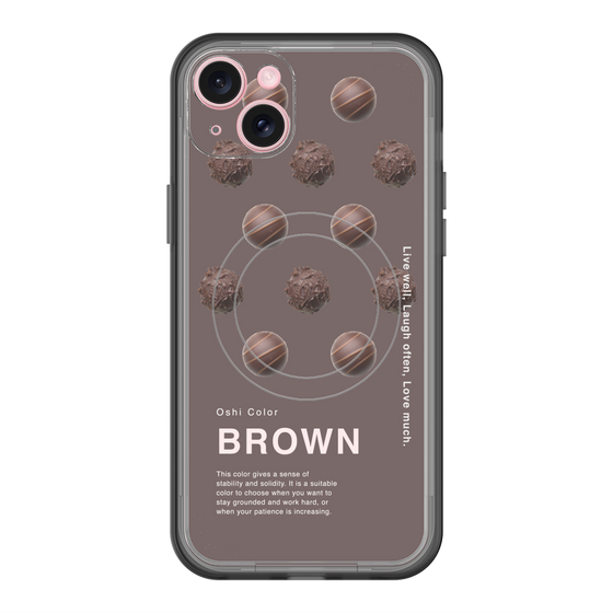 スリムプロテクションプレミアムケース with MagSafe［ BROWN-Chocolate ］