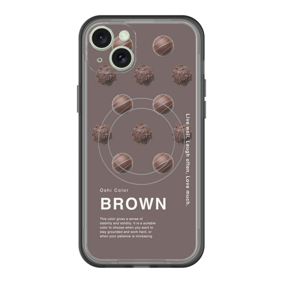 スリムプロテクションプレミアムケース with MagSafe［ BROWN-Chocolate ］