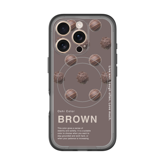 スリムプロテクションプレミアムケース with MagSafe［ BROWN-Chocolate ］