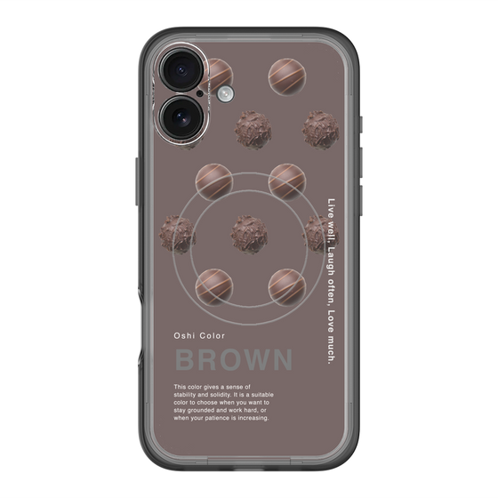 スリムプロテクションプレミアムケース with MagSafe［ BROWN-Chocolate ］