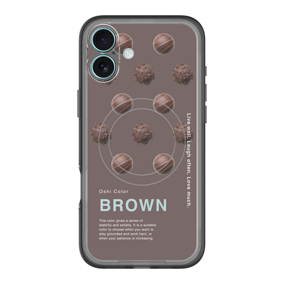 スリムプロテクションプレミアムケース with MagSafe［ BROWN-Chocolate ］
