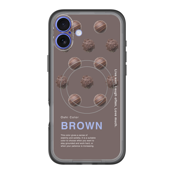 スリムプロテクションプレミアムケース with MagSafe［ BROWN-Chocolate ］