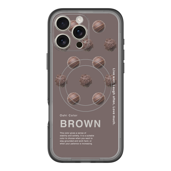 スリムプロテクションプレミアムケース with MagSafe［ BROWN-Chocolate ］