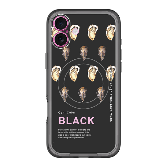 スリムプロテクションプレミアムケース with MagSafe［ BLACK-Oyster ］