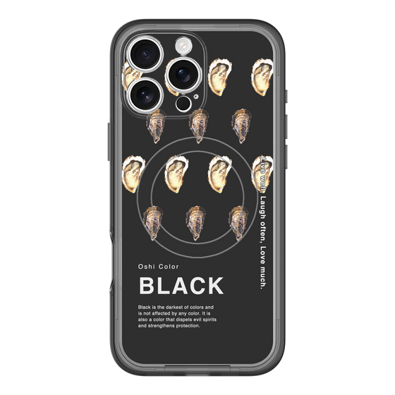 スリムプロテクションプレミアムケース with MagSafe［ BLACK-Oyster ］