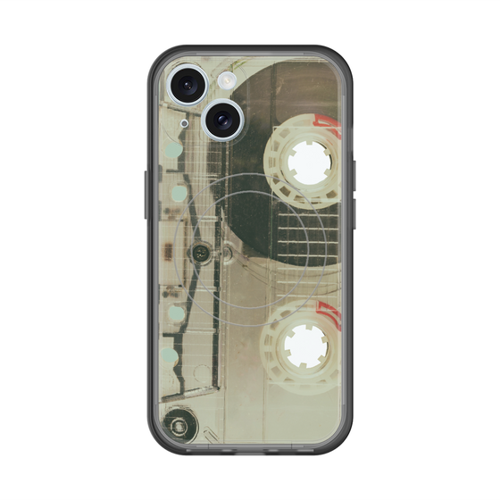 スリムプロテクションプレミアムケース with MagSafe［ RETORO CASSETTE TAPE - Skeleton Red ］
