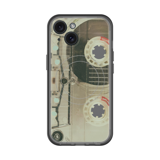 スリムプロテクションプレミアムケース with MagSafe［ RETORO CASSETTE TAPE - Skeleton Red ］