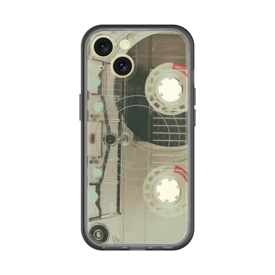 スリムプロテクションプレミアムケース with MagSafe［ RETORO CASSETTE TAPE - Skeleton Red ］