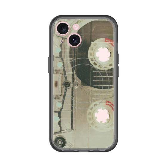 スリムプロテクションプレミアムケース with MagSafe［ RETORO CASSETTE TAPE - Skeleton Red ］