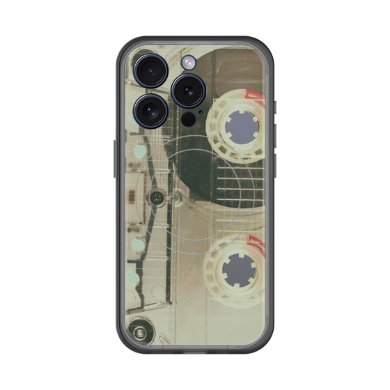 スリムプロテクションプレミアムケース with MagSafe［ RETORO CASSETTE TAPE - Skeleton Red ］