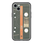 スリムプロテクションプレミアムケース with MagSafe［ RETORO CASSETTE TAPE - Opacity Black ］