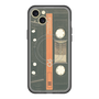 スリムプロテクションプレミアムケース with MagSafe［ RETORO CASSETTE TAPE - Opacity Black ］
