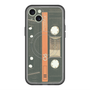 スリムプロテクションプレミアムケース with MagSafe［ RETORO CASSETTE TAPE - Opacity Black ］