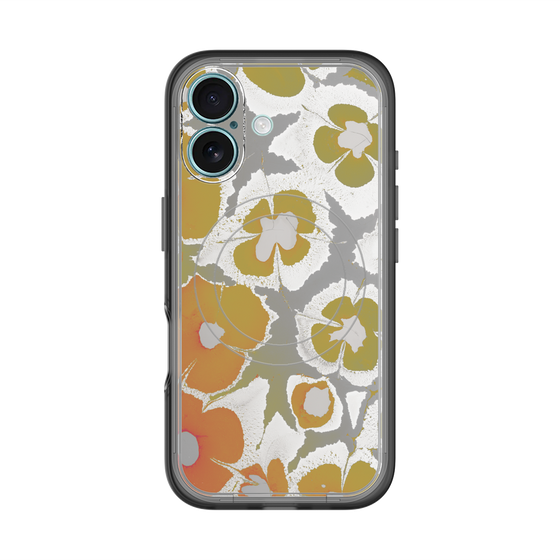 スリムプロテクションプレミアムケース with MagSafe［ y2k(Year2000) - Flower - Yellow Gray ］
