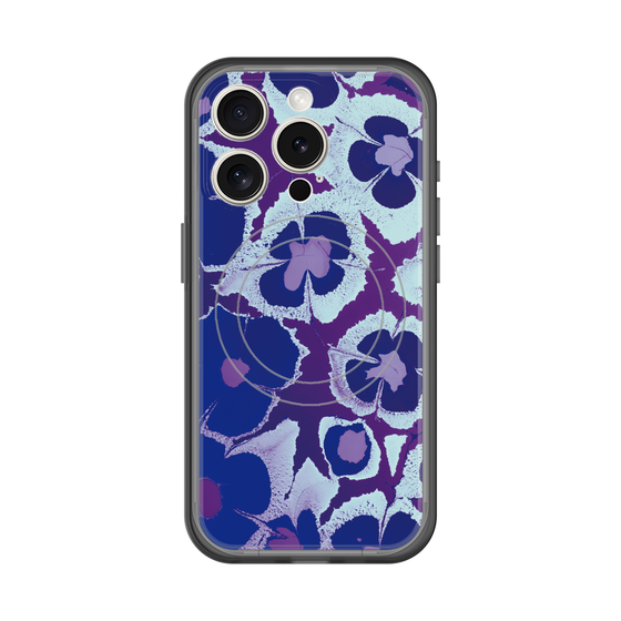 スリムプロテクションプレミアムケース with MagSafe［ y2k(Year2000) - Flower - Rich Purple ］