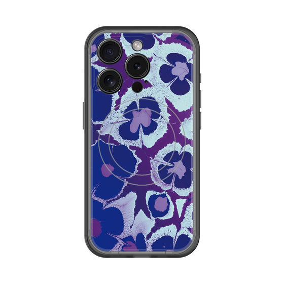 スリムプロテクションプレミアムケース with MagSafe［ y2k(Year2000) - Flower - Rich Purple ］