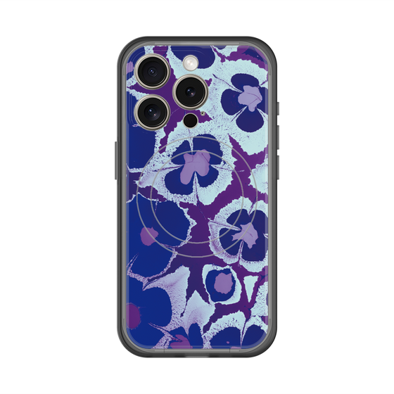 スリムプロテクションプレミアムケース with MagSafe［ y2k(Year2000) - Flower - Rich Purple ］