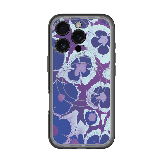 スリムプロテクションプレミアムケース with MagSafe［ y2k(Year2000) - Flower - Rich Purple ］