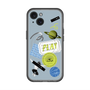 スリムプロテクションプレミアムケース with MagSafe［ Playful sticker - Dusty Blue ］