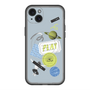 スリムプロテクションプレミアムケース with MagSafe［ Playful sticker - Dusty Blue ］