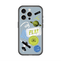 スリムプロテクションプレミアムケース with MagSafe［ Playful sticker - Dusty Blue ］