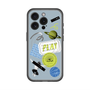 スリムプロテクションプレミアムケース with MagSafe［ Playful sticker - Dusty Blue ］