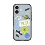 スリムプロテクションプレミアムケース with MagSafe［ Playful sticker - Dusty Blue ］