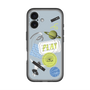 スリムプロテクションプレミアムケース with MagSafe［ Playful sticker - Dusty Blue ］