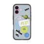 スリムプロテクションプレミアムケース with MagSafe［ Playful sticker - Dusty Blue ］