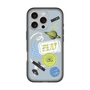 スリムプロテクションプレミアムケース with MagSafe［ Playful sticker - Dusty Blue ］