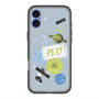 スリムプロテクションプレミアムケース with MagSafe［ Playful sticker - Dusty Blue ］